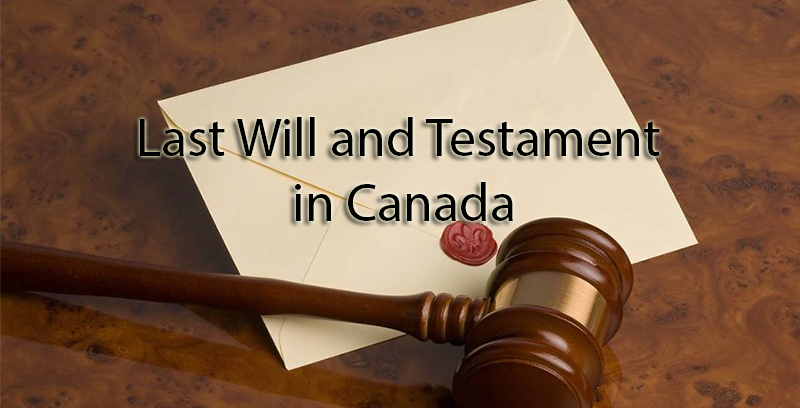 Last Will and Testament in Canada