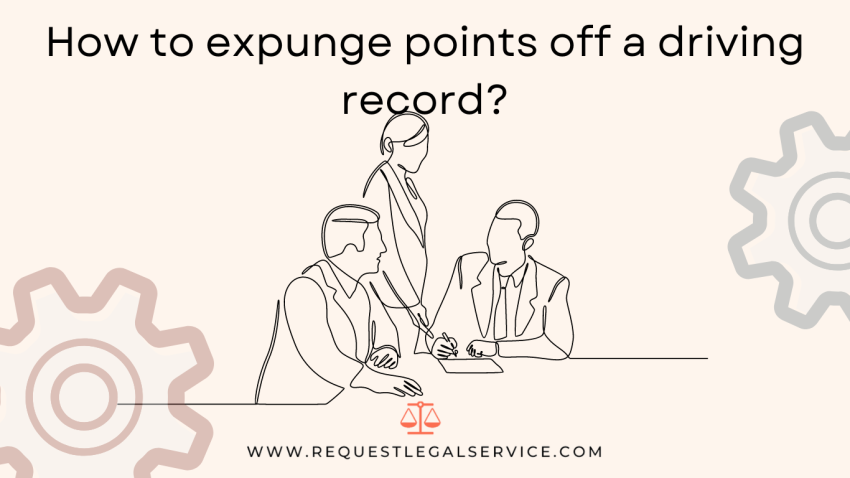 How to expunge points off a driving record?