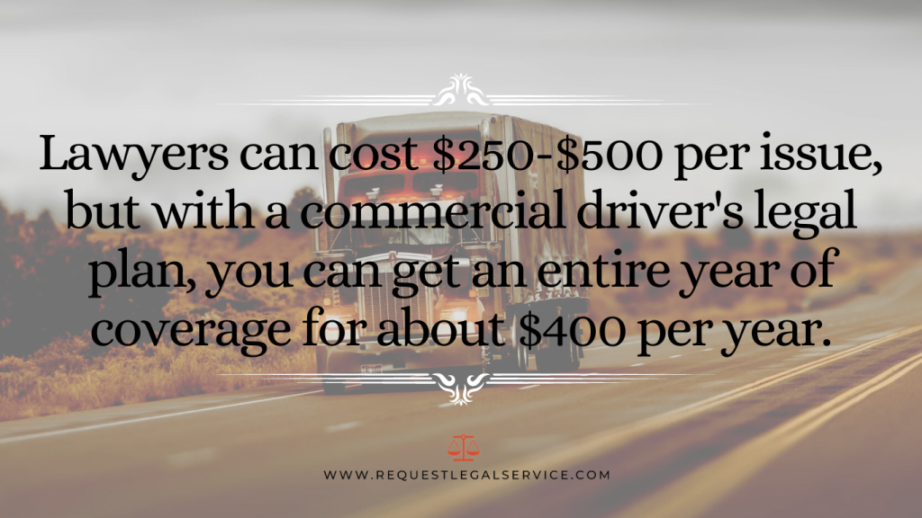 Commercial drivers legal plan